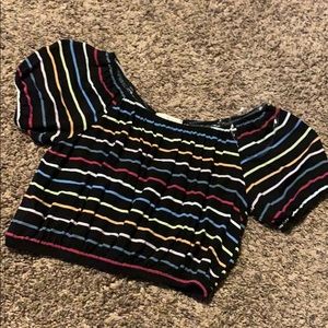 Striped crop top